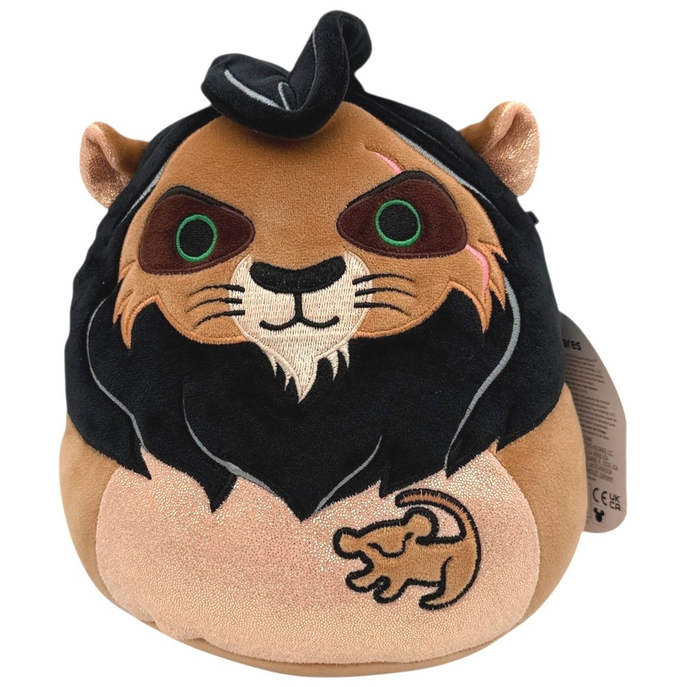 Disney Squishmallows Scar The Lion‎ King Plush Toy New with Tags 7 inch